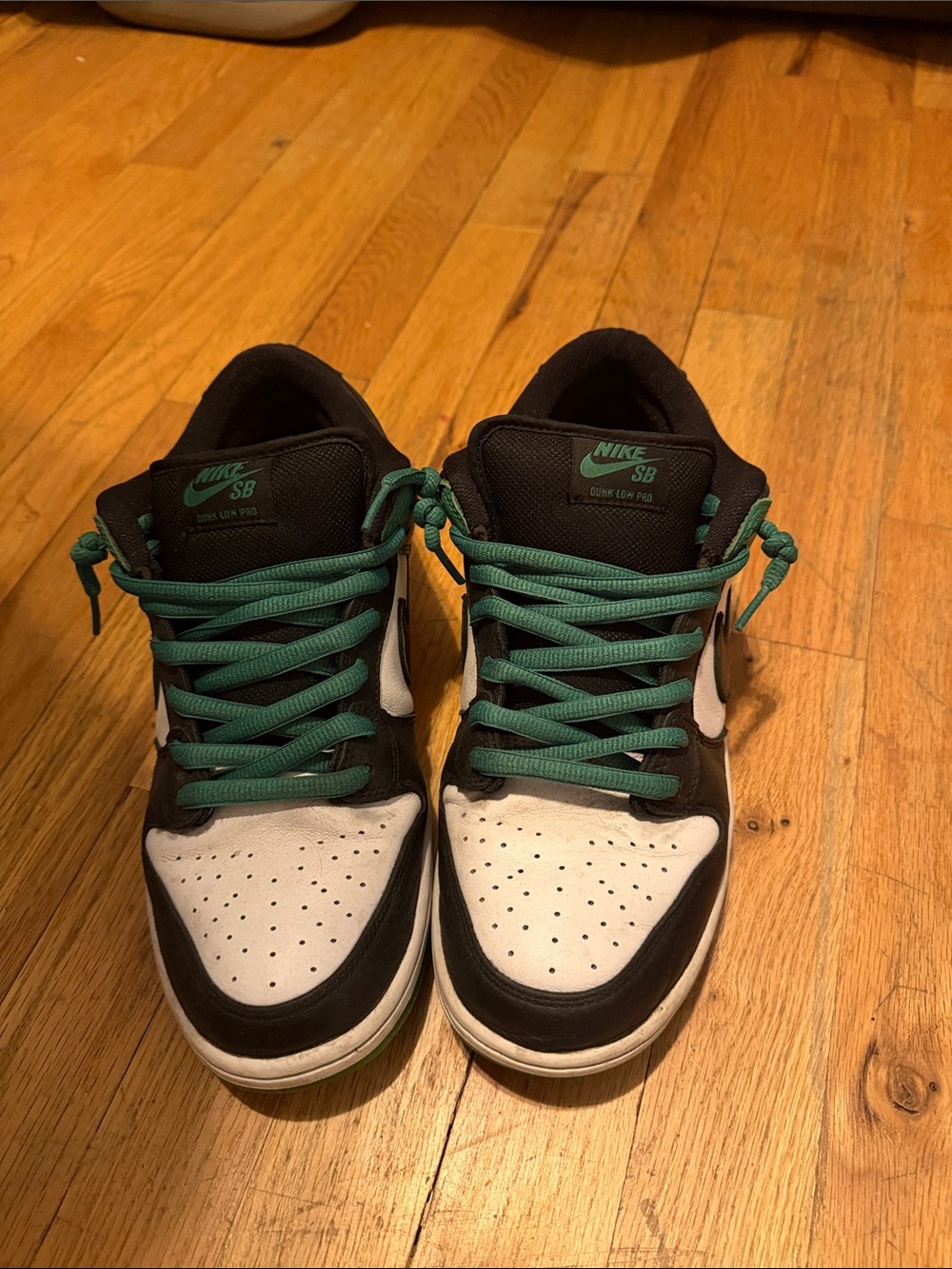 Nike SB Black, White & Teal Low-Top Sneakers